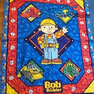 Bob the builder  Quilt - Blue and Red